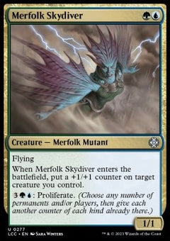 Merfolk Skydiver⁣ - Commander: The Lost Caverns of Ixalan⁣ (Uncommon)⁣ [277]