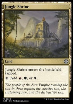 Jungle Shrine⁣ - Commander: The Lost Caverns of Ixalan⁣ (Uncommon)⁣ [338]