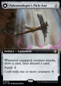 Paleontologist's Pick-Axe // Dinosaur Headdress⁣ - Commander: The Lost Caverns of Ixalan: Extras⁣ (Mythic)⁣ [36]