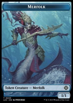 Merfolk Token (U 1/1) // Boar Token (G 2/2)⁣ - The Lost Caverns of Ixalan: Tokens⁣ (Token)⁣ [CT 3/9]