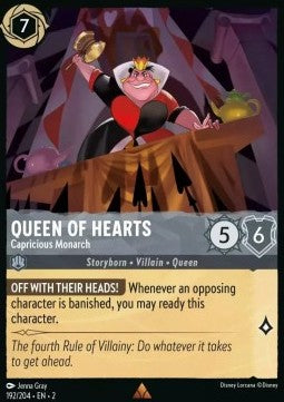 Queen of Hearts - Capricious Monarch⁣ - Rise of the Floodborn⁣ (Rare)⁣ [192]