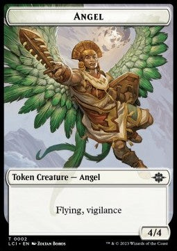 Angel Token (W 4/4 Vigilance) // Treasure Token⁣ - The Lost Caverns of Ixalan: Tokens⁣ (Token)⁣ [T 2/REX02]