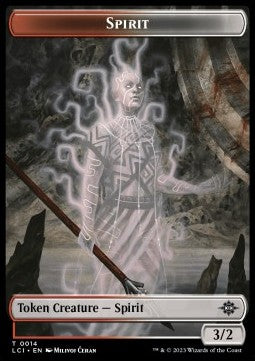 Spirit Token (RW 3/2) // Map Token⁣ - The Lost Caverns of Ixalan: Tokens⁣ (Token)⁣ [T 14/17]