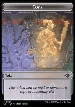 Copy Token // Spirit Token (RW 3/2)⁣ - The Lost Caverns of Ixalan: Tokens⁣ (Token)⁣ [T 1/14]