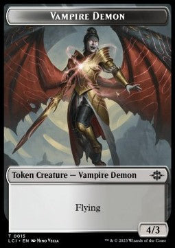Vampire Demon Token (WB 4/3) // Map Token⁣ - The Lost Caverns of Ixalan: Tokens⁣ (Token)⁣ [T 15/17]