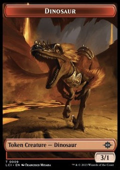 Dinosaur Token (R 3/1) // Treasure Token⁣ - The Lost Caverns of Ixalan: Tokens⁣ (Token)⁣ [T 9/18]