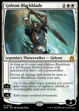 Gideon Blackblade⁣ - Ravnica Remastered⁣ (Mythic)⁣ [20]