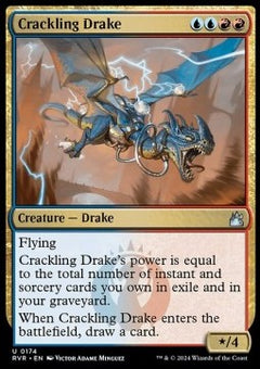 Crackling Drake⁣ - Ravnica Remastered⁣ (Uncommon)⁣ [174]