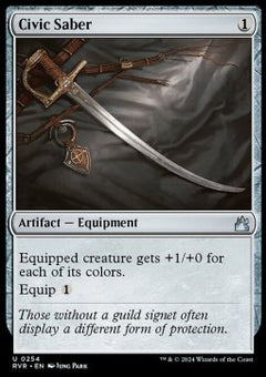 Civic Saber⁣ - Ravnica Remastered⁣ (Uncommon)⁣ [254]