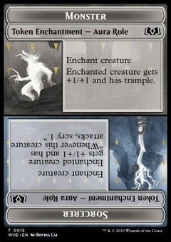 Monster / Sorcerer Role Token // Royal / Young Hero Role Token - Wilds of Eldraine: Extras (Token) [XWOE-T 15/16]