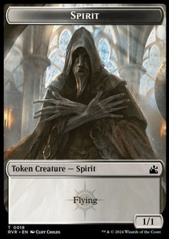 Spirit Token (White and Black 1/1)⁣ - Ravnica Remastered: Tokens⁣ (Token)⁣ [T18]