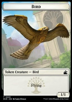 Bird Token (W 1/1) // Sphinx Token (WU 4/4)⁣ - Ravnica Remastered: Tokens⁣ (Token)⁣ [T 1/17]