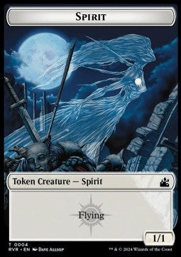 Spirit Token (W 1/1) / Saproling Token (G 1/1)⁣ - Ravnica Remastered: Tokens⁣ (Token)⁣ [T 4/12]