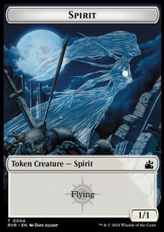 Spirit Token (W 1/1) / Saproling Token (G 1/1)⁣ - Ravnica Remastered: Tokens⁣ (Token)⁣ [T 4/12]