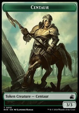 Centaur Token (G 3/3) // Elf Knight Token (GW 2/2)⁣ - Ravnica Remastered: Tokens⁣ (Token)⁣ [T 10/15]