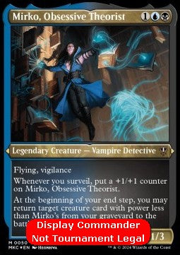 Mirko, Obsessive Theorist (V.2)⁣ - Commander: Murders at Karlov Manor: Extras⁣ (Special)⁣ [50]