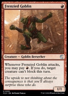 Frenzied Goblin⁣ - Ravnica: Cluedo Edition⁣ (Uncommon)⁣ [135]