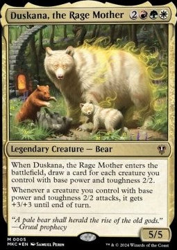 Duskana, the Rage Mother⁣ - Commander: Murders at Karlov Manor⁣ (Mythic)⁣ [5]