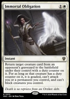 Immortal Obligation⁣ - Commander: Murders at Karlov Manor⁣ (Rare)⁣ [10]