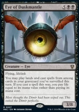 Eye of Duskmantle⁣ - Commander: Murders at Karlov Manor⁣ (Rare)⁣ [27]