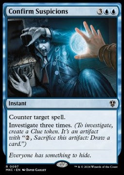 Confirm Suspicions⁣ - Commander: Murders at Karlov Manor⁣ (Rare)⁣ [97]
