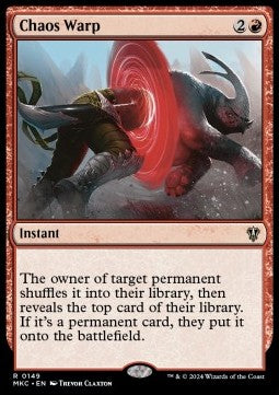 Chaos Warp⁣ - Commander: Murders at Karlov Manor⁣ (Rare)⁣ [149]