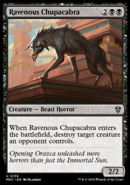 Ravenous Chupacabra⁣ - Commander: Murders at Karlov Manor⁣ (Uncommon)⁣ [136]