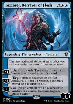 Tezzeret, Betrayer of Flesh⁣ - Commander: Murders at Karlov Manor⁣ (Mythic)⁣ [120]
