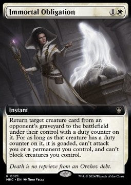 Immortal Obligation⁣ - Commander: Murders at Karlov Manor: Extras⁣ (Rare)⁣ [321]