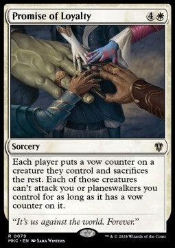 Promise of Loyalty⁣ - Commander: Murders at Karlov Manor⁣ (Rare)⁣ [79]