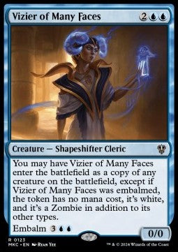 Vizier of Many Faces⁣ - Commander: Murders at Karlov Manor⁣ (Rare)⁣ [123]