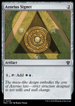 Azorius Signet⁣ - Commander: Murders at Karlov Manor⁣ (Uncommon)⁣ [224]