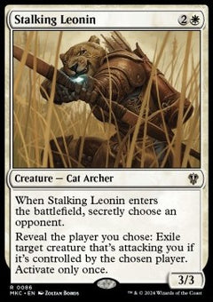 Stalking Leonin⁣ - Commander: Murders at Karlov Manor⁣ (Rare)⁣ [86]