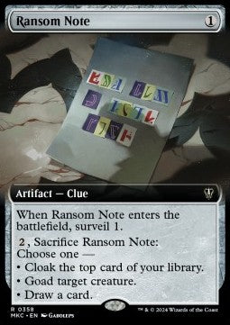 Ransom Note (V.4)⁣ - Commander: Murders at Karlov Manor: Extras⁣ (Rare)⁣ [358]