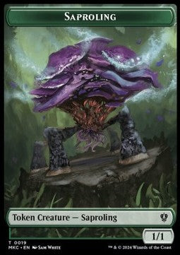 Saproling Token (G 1/1) // Manifest Token (C 2/2)⁣ - Murders at Karlov Manor: Tokens⁣ (Token)⁣ [CT 19/29]