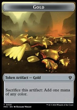 Gold Token // Lightning Rager Token (R 5/1)⁣ - Murders at Karlov Manor: Tokens⁣ (Token)⁣ [CT 25/13]