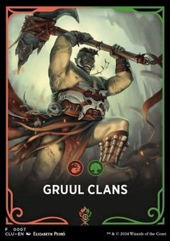 Ravnica: Clue Edition Front Card: Gruul Clans⁣ - Ravnica: Cluedo Edition⁣ (Tip Card)⁣ [F7]
