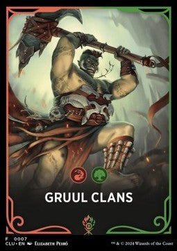 Ravnica: Clue Edition Front Card: Gruul Clans⁣ - Ravnica: Cluedo Edition⁣ (Tip Card)⁣ [F7]