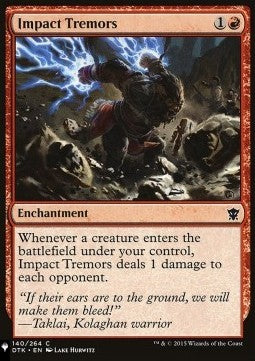 Impact Tremors⁣ - Secret Lair Commander Deck: Raining Cats and Dogs⁣ (Common)⁣ [140]