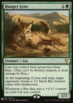 Hungry Lynx⁣ - Secret Lair Commander Deck: Raining Cats and Dogs⁣ (Rare)⁣ [31]