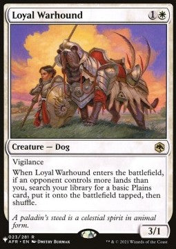 Loyal Warhound⁣ - Secret Lair Commander Deck: Raining Cats and Dogs⁣ (Rare)⁣ [23]