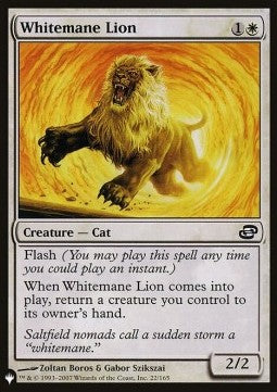 Whitemane Lion⁣ - Secret Lair Commander Deck: Raining Cats and Dogs⁣ (Common)⁣ [22]