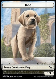 Dog Token (W 1/1) // Detective Token (WU 2/2)⁣ - Murders at Karlov Manor: Tokens⁣ (Token)⁣ [T 1/10]