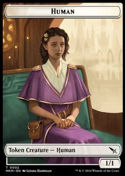 Human Token (W 1/1) // Detective Token (WU 2/2)⁣ - Murders at Karlov Manor: Tokens⁣ (Token)⁣ [T 2/10]