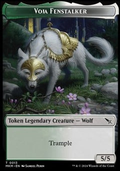 Voja Fenstalker Token (GW 5/5) // Thopter Token (A 1/1)⁣ - Murders at Karlov Manor: Tokens⁣ (Token)⁣ [T 13/20]
