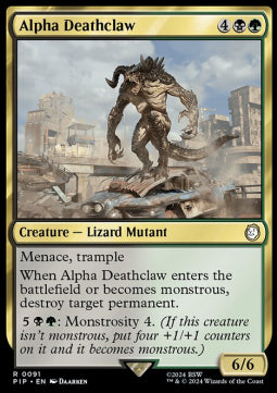 Alpha Deathclaw⁣ - Universes Beyond: Fallout⁣ (Rare)⁣ [91]