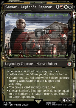 Caesar, Legion's Emperor (V.2)⁣ - Universes Beyond: Fallout: Extras⁣ (Mythic)⁣ [339]