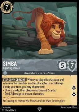 Simba - Fighting Prince⁣ - Into the Inklands⁣ (Super Rare)⁣ [192]