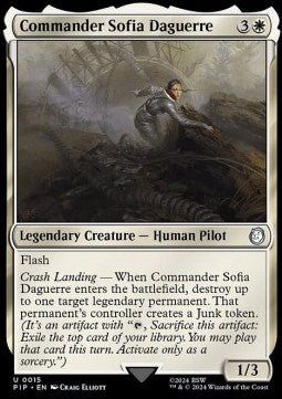 Commander Sofia Daguerre⁣ - Universes Beyond: Fallout⁣ (Uncommon)⁣ [15]