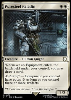 Puresteel Paladin⁣ - Universes Beyond: Fallout⁣ (Rare)⁣ [170]